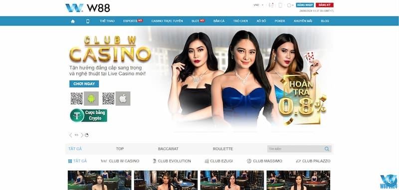 casino W88 là hạng mục giải trí đầy thú vị