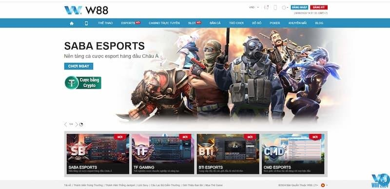 Các game nổi tiếng tại sảnh cược E-sport tại W88